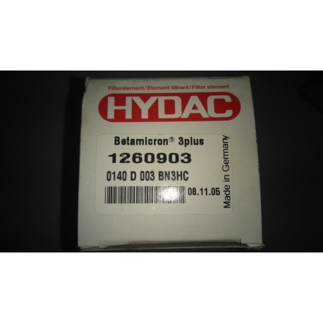 hydac 1260903 0140 d 003 bn3hc filter