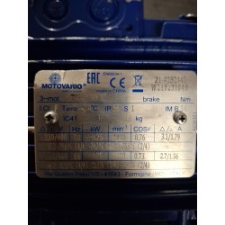 Motovario eh80b4 0.75kw 3 phase electric motor